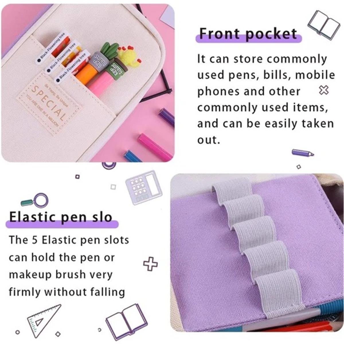 Dmxtop Sevimli Büyük Kapasiteli Kalem Kutusu