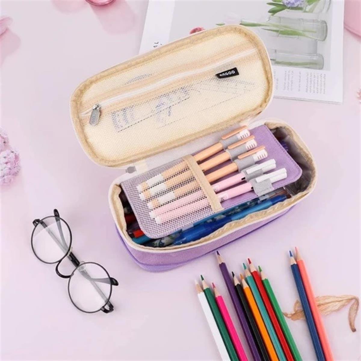 Dmxtop Sevimli Büyük Kapasiteli Kalem Kutusu