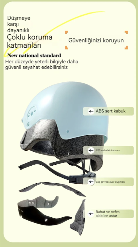 Eternal Luck 3c Sertifikalı Ayarlanabilir Çocuk Kaskı - Bej