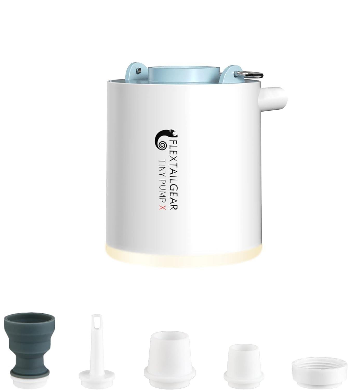 FLEXTAILGEAR Taşınabilir Ultra Mini Hava Pompası ve Şarj Edilebilir Kamp Işığı