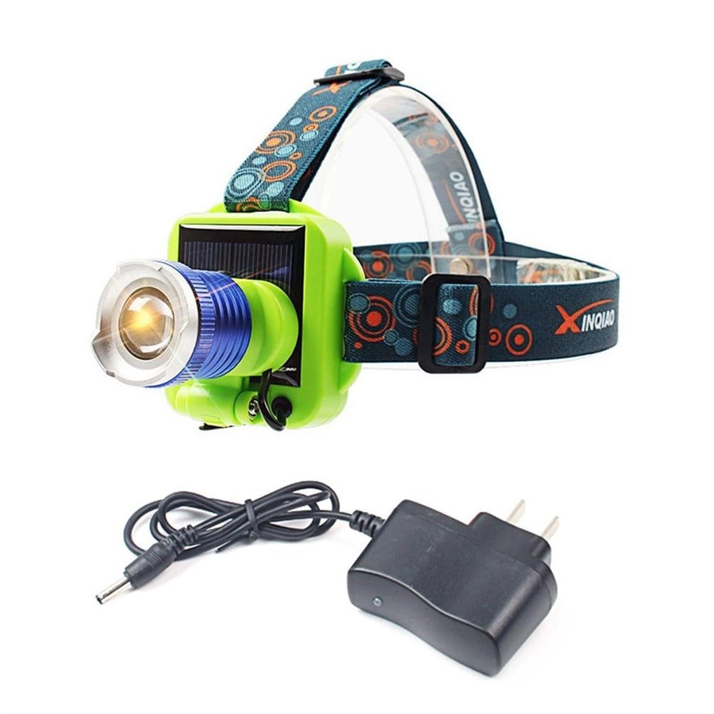 Güneş Enerjili ve Şarj Edilebilir Uzun Menzilli LED Kafa Lambası