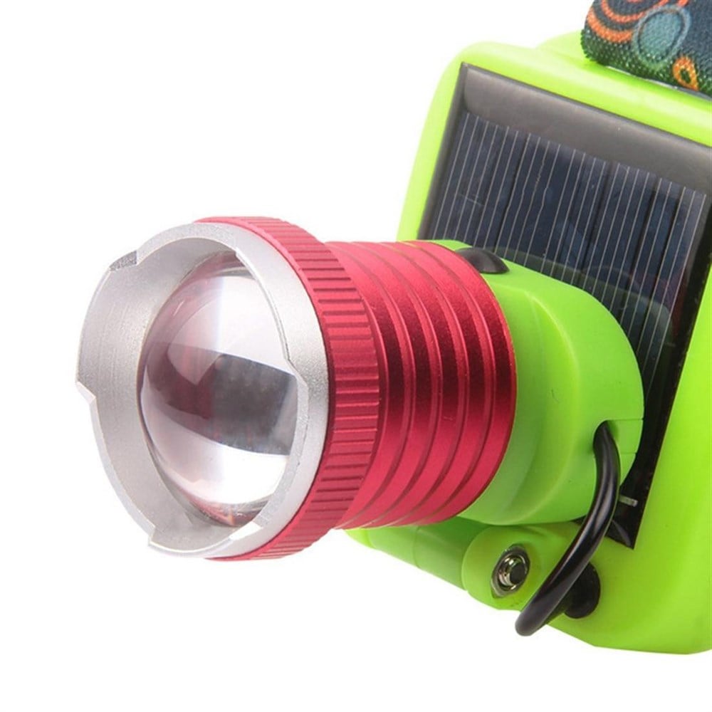 Güneş Enerjili ve Şarj Edilebilir Uzun Menzilli LED Kafa Lambası