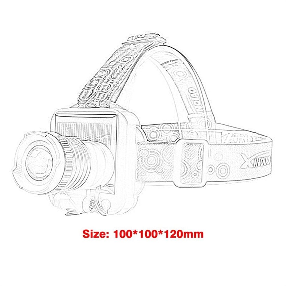 Güneş Enerjili ve Şarj Edilebilir Uzun Menzilli LED Kafa Lambası