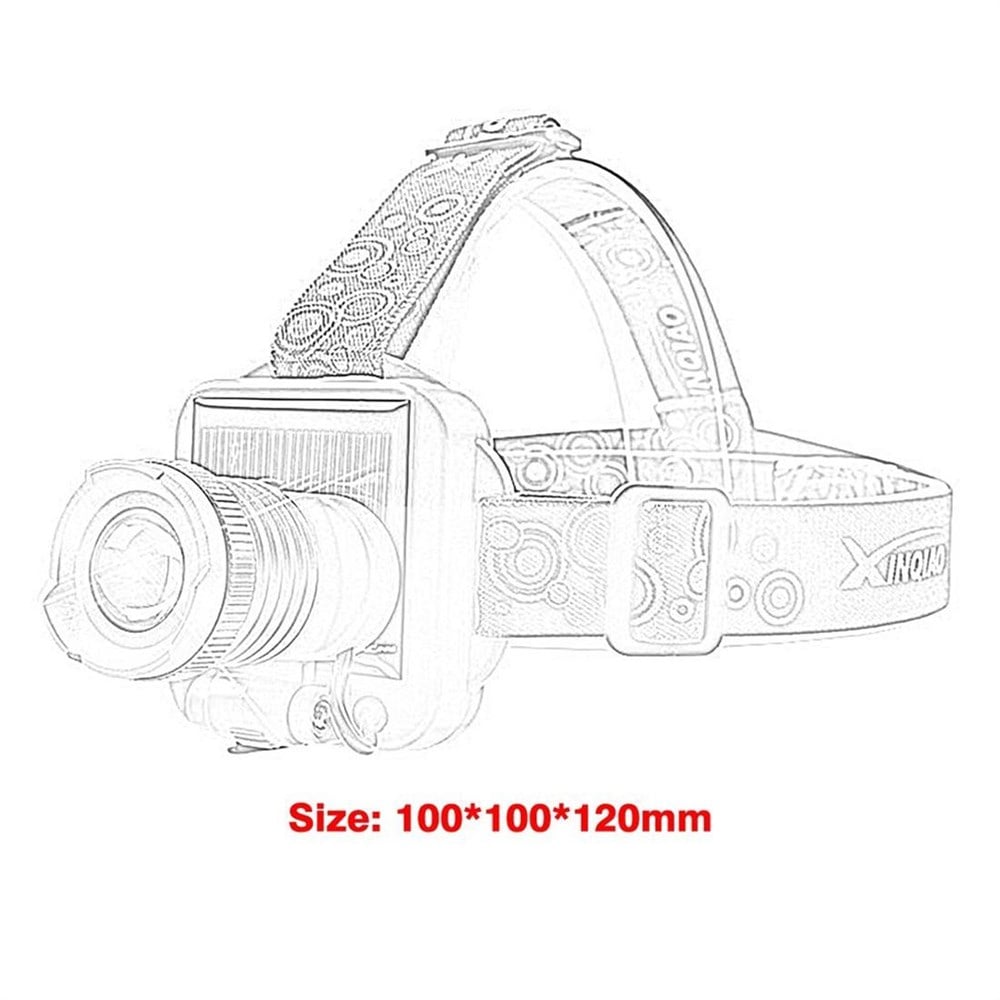 Güneş Enerjili ve Şarj Edilebilir Uzun Menzilli LED Kafa Lambası