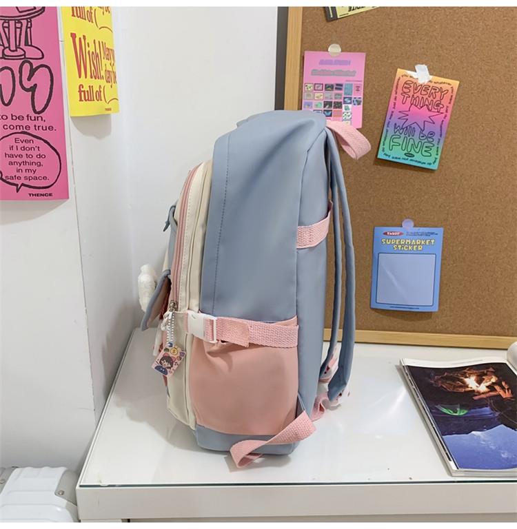 Günlük Sırt Çantası, Asılı Aksesuarlı Sevimli Kız Sırt Çantası, Okul Öğrenci Sırt Çantası