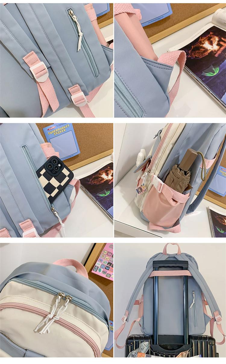 Günlük Sırt Çantası, Asılı Aksesuarlı Sevimli Kız Sırt Çantası, Okul Öğrenci Sırt Çantası