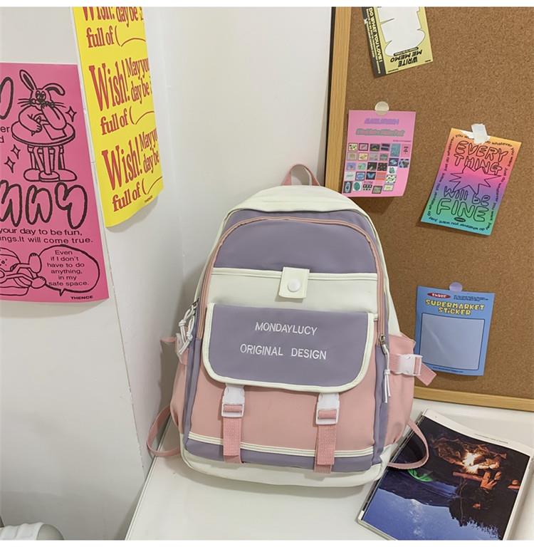 Günlük Sırt Çantası, Asılı Aksesuarlı Sevimli Kız Sırt Çantası, Okul Öğrenci Sırt Çantası