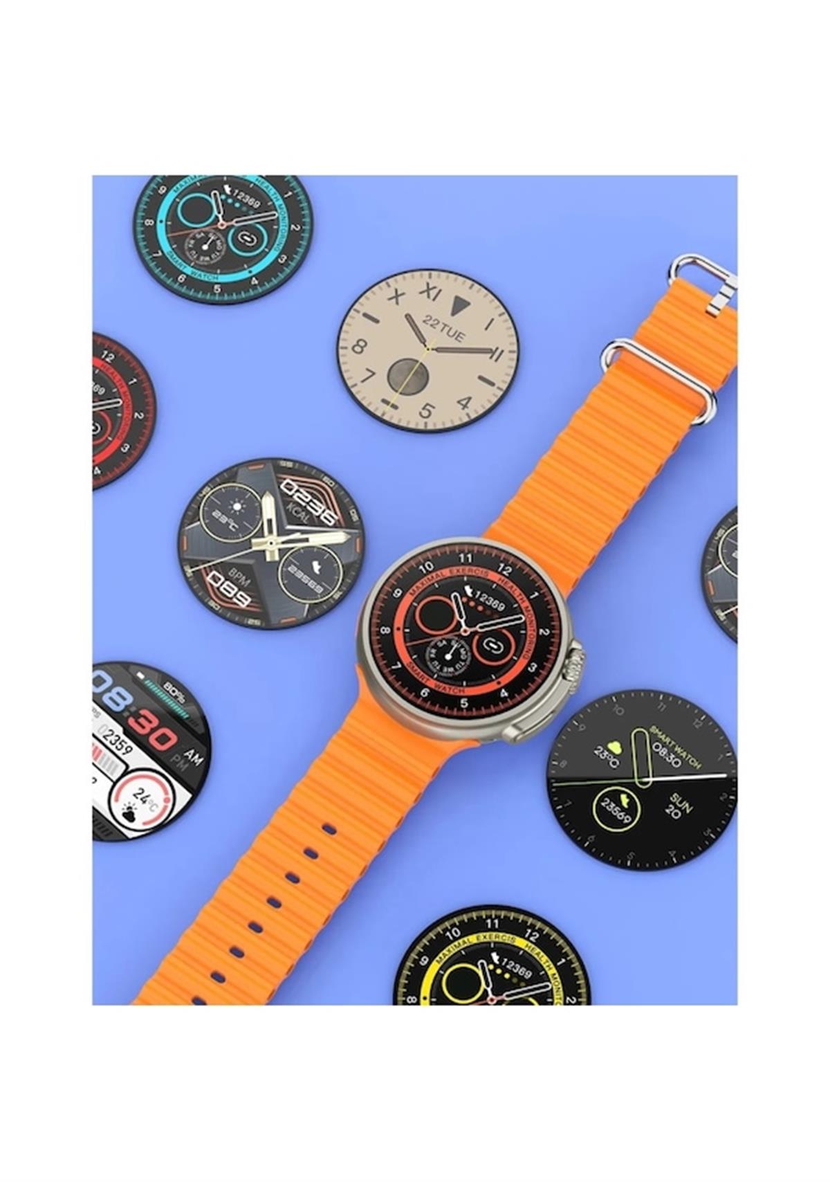 K9 Ultra Pro Bluetooth Arama - Kablosuz Şarj - NFC Akıllı Saat