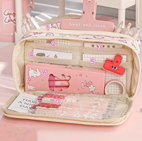 Kapibara Temalı Oxford Kumaştan Çok Yönlü Ve Yıkanabilir Kalem Kutusu