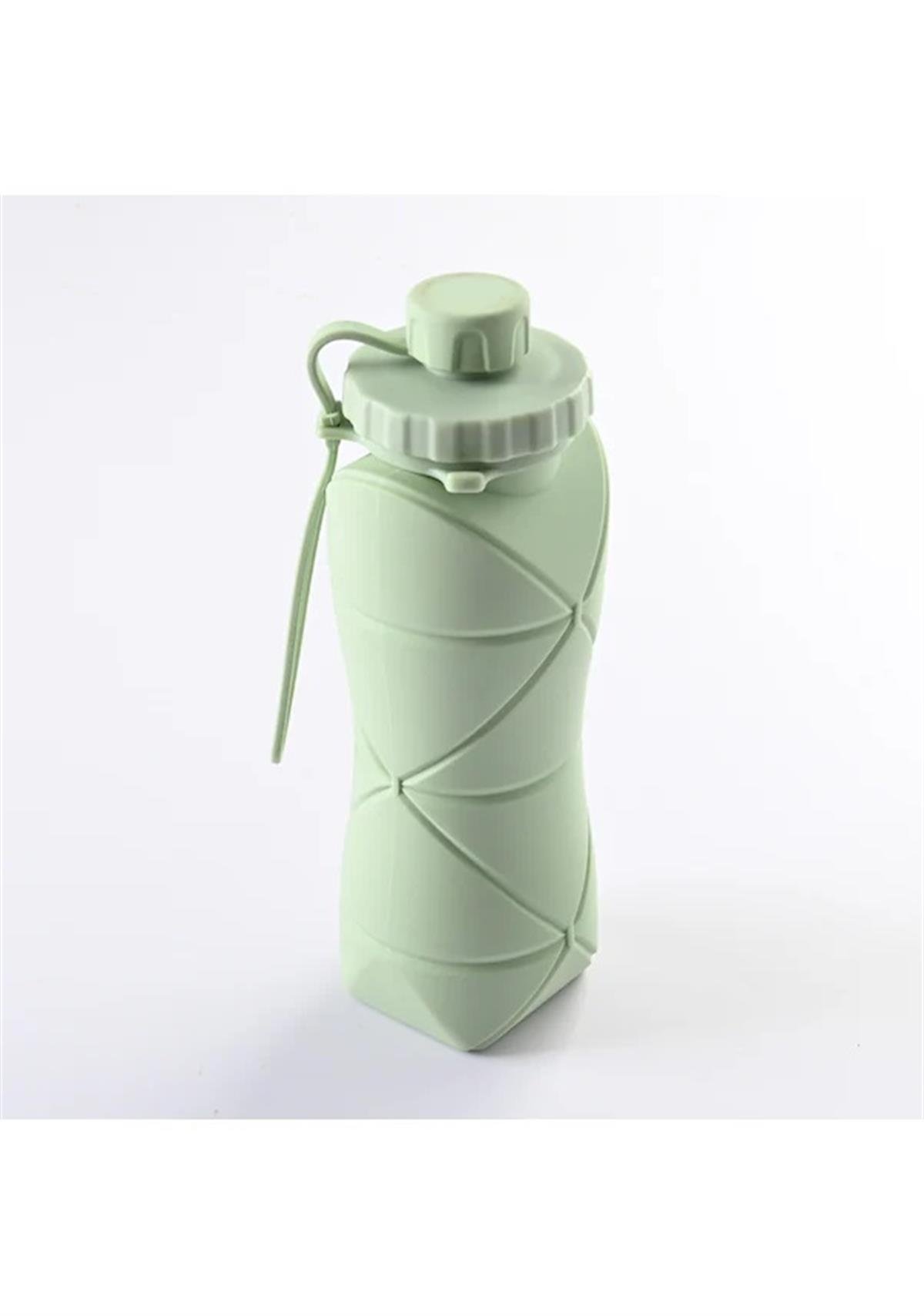 Katlanır Silikon Su Şişesi Spor Su Şişesi Outdoor Matara Suluk 600 ML