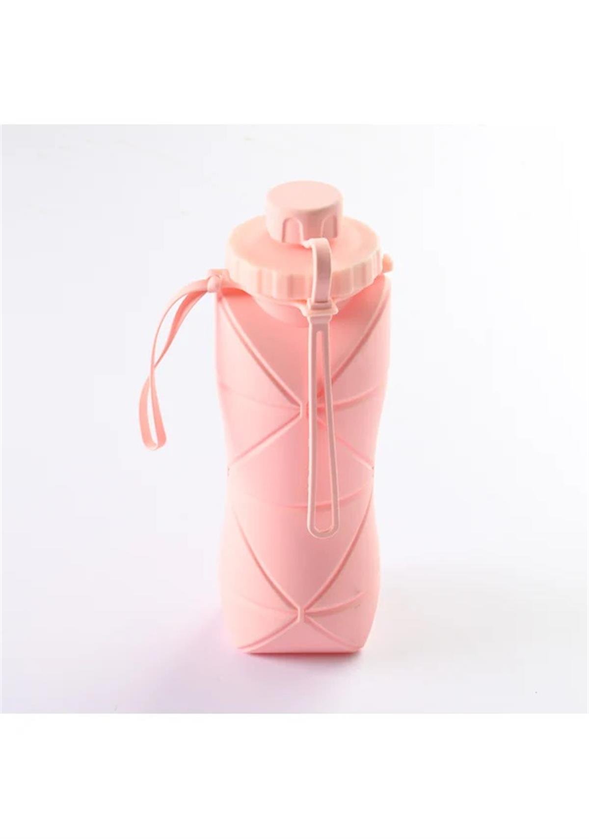 Katlanır Silikon Su Şişesi Spor Su Şişesi Outdoor Matara Suluk 600 ML