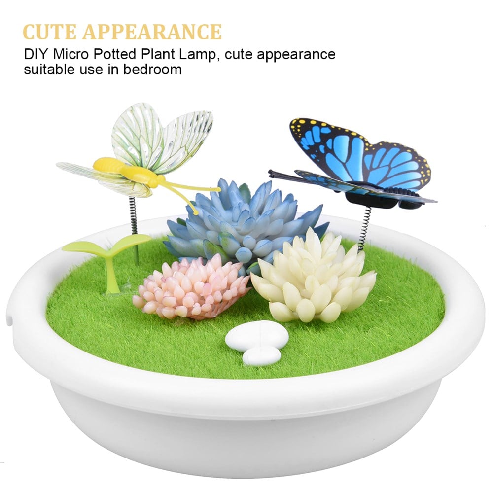 Kendin Yap Mikro Şarj Edilebilir LED Gece Lambası - Kelebek temalı