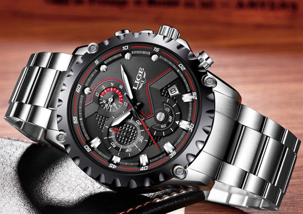 LIGE 9821 Su Geçirmez Erkek Kol Saati