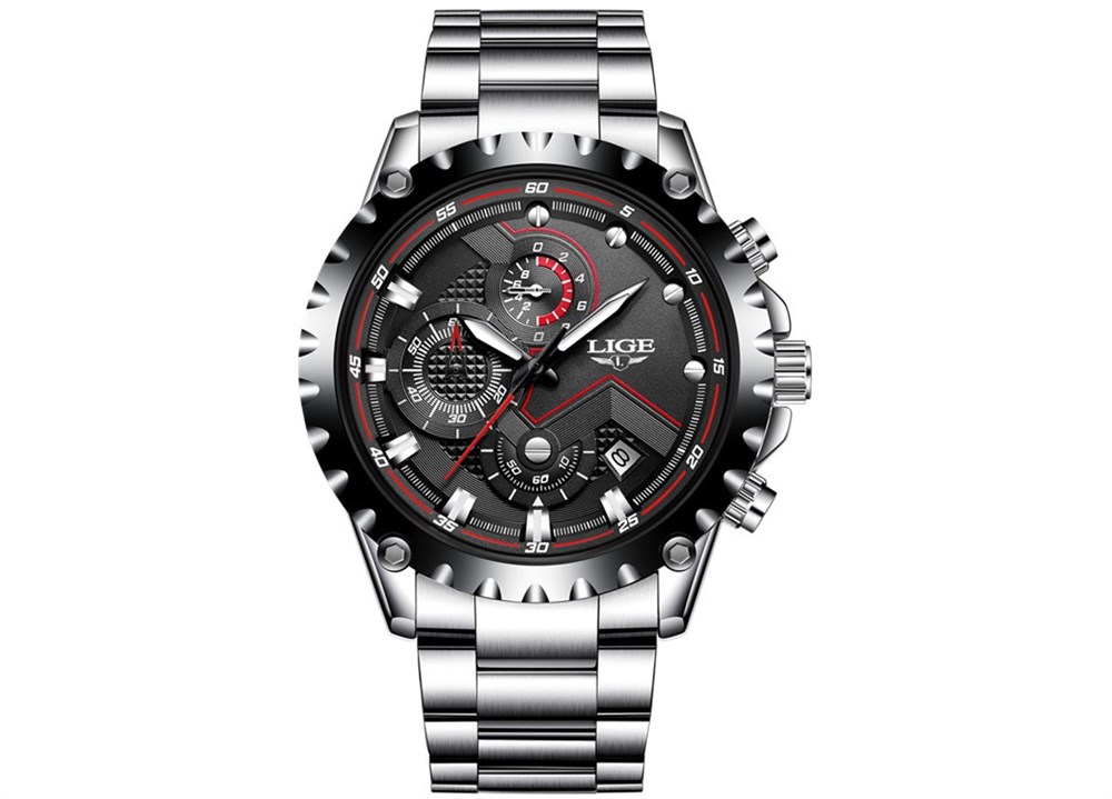LIGE 9821 Su Geçirmez Erkek Kol Saati