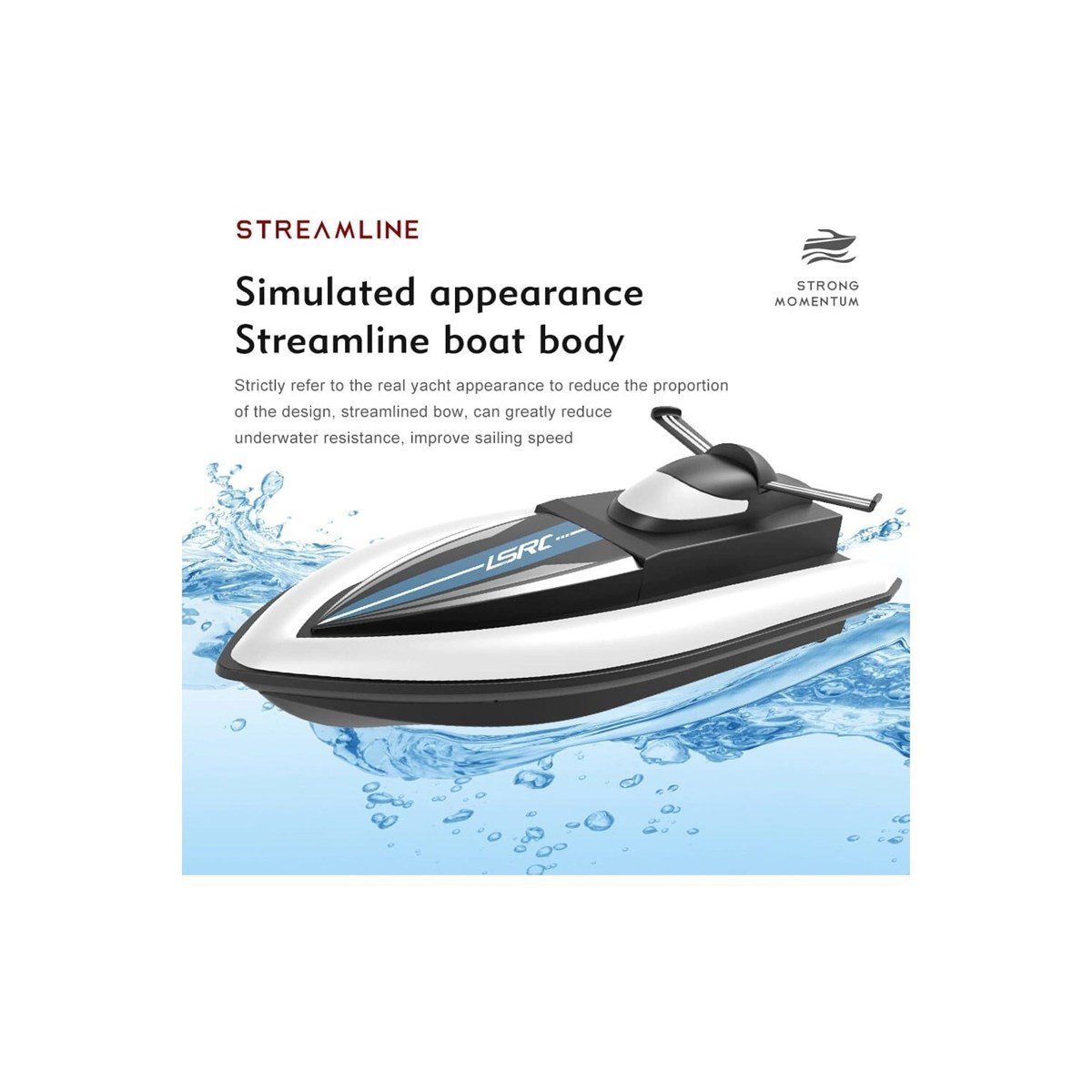 LSRC Lsrc-B8 Yüksek Hızlı 2.4g Uzaktan Kumandalı Tekne