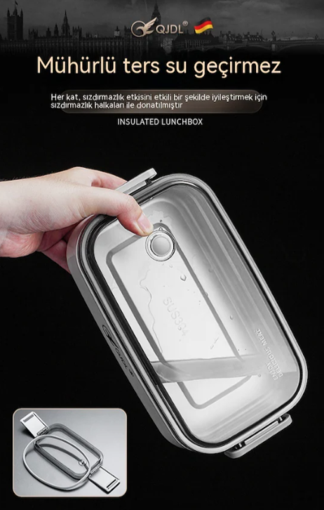 Mühürlü Ve Yalıtımlı Çiftçi Katmanlı Beslenme Kutusu