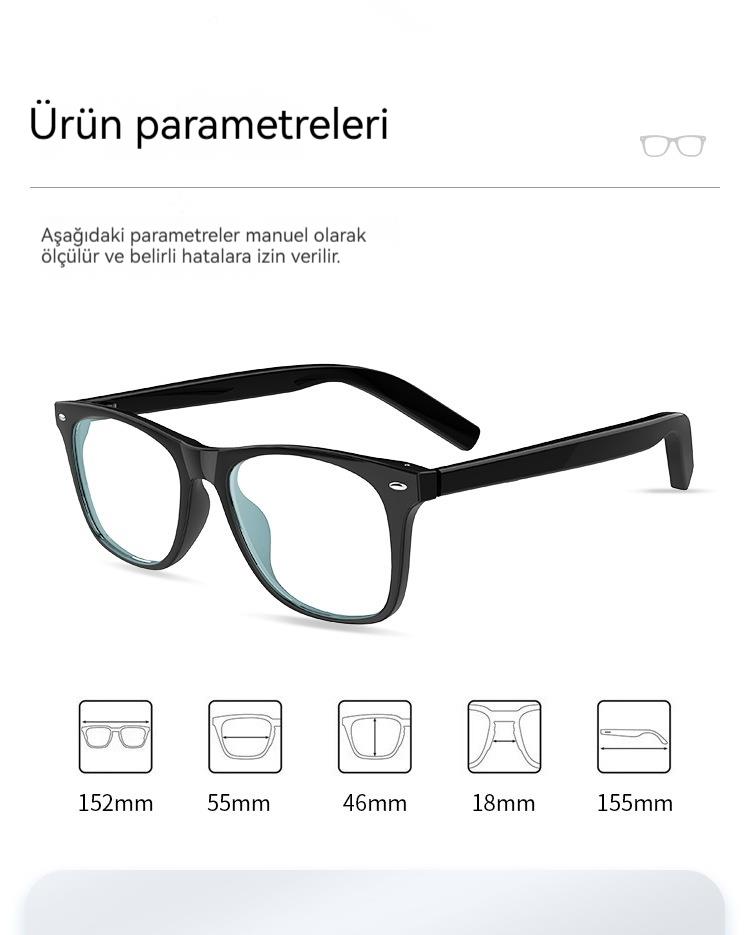 Multifonksiyonel Akıllı Dokunmatik Bluetooth Gözlük