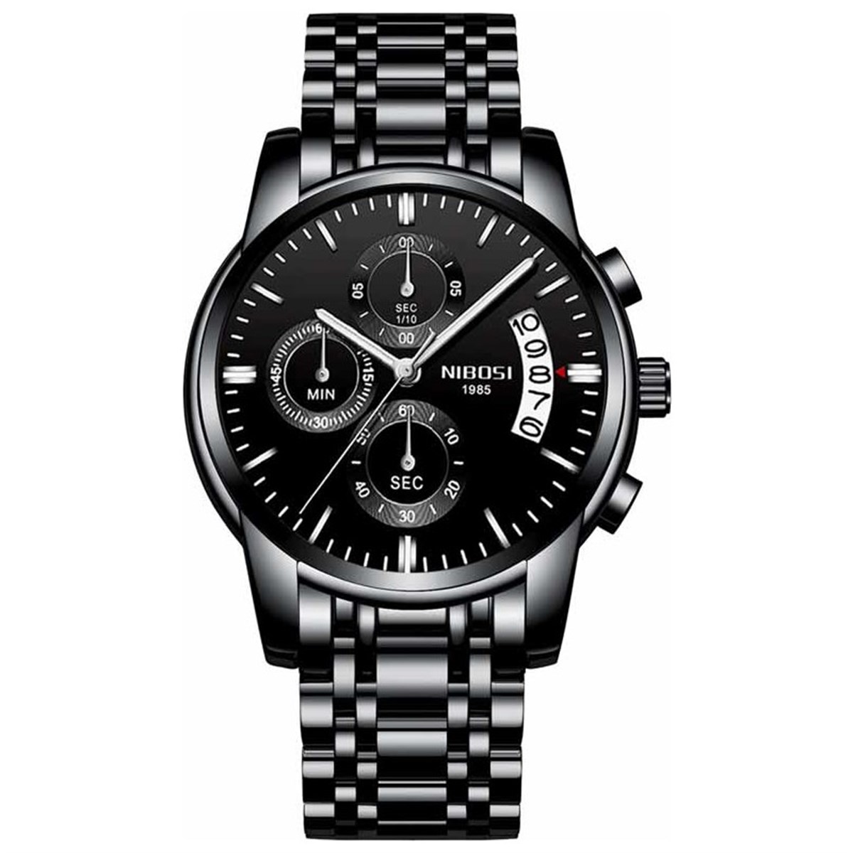 Nibosi Suya Dayanıklı Paslanmaz Çelik Erkek Kol Saati