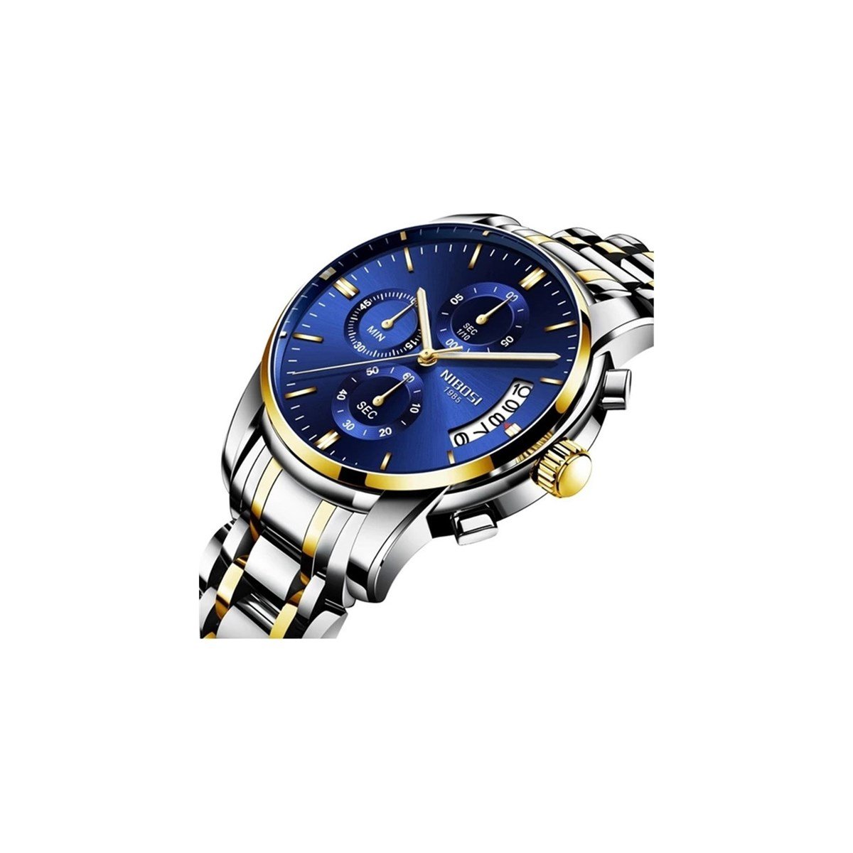 Nibosi Suya Dayanıklı Paslanmaz Çelik Erkek Kol Saati