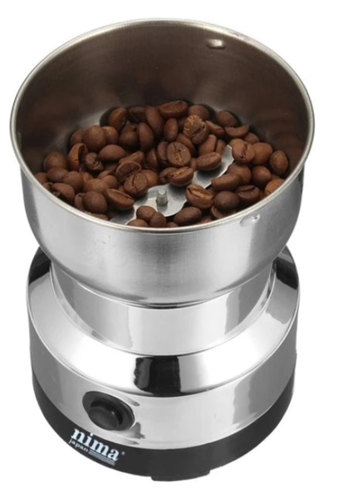 Nima 220V Elektrikli Paslanmaz Çelik Kahve Çekirdeği Öğütme Makinesi