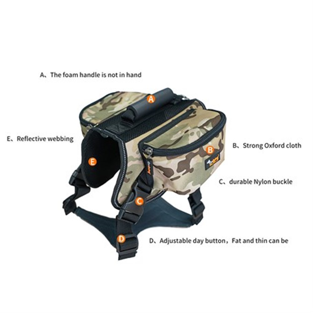 Ondoing Köpek Sırt Çantası Ayarlanabilir Kendinden Eyer Çanta