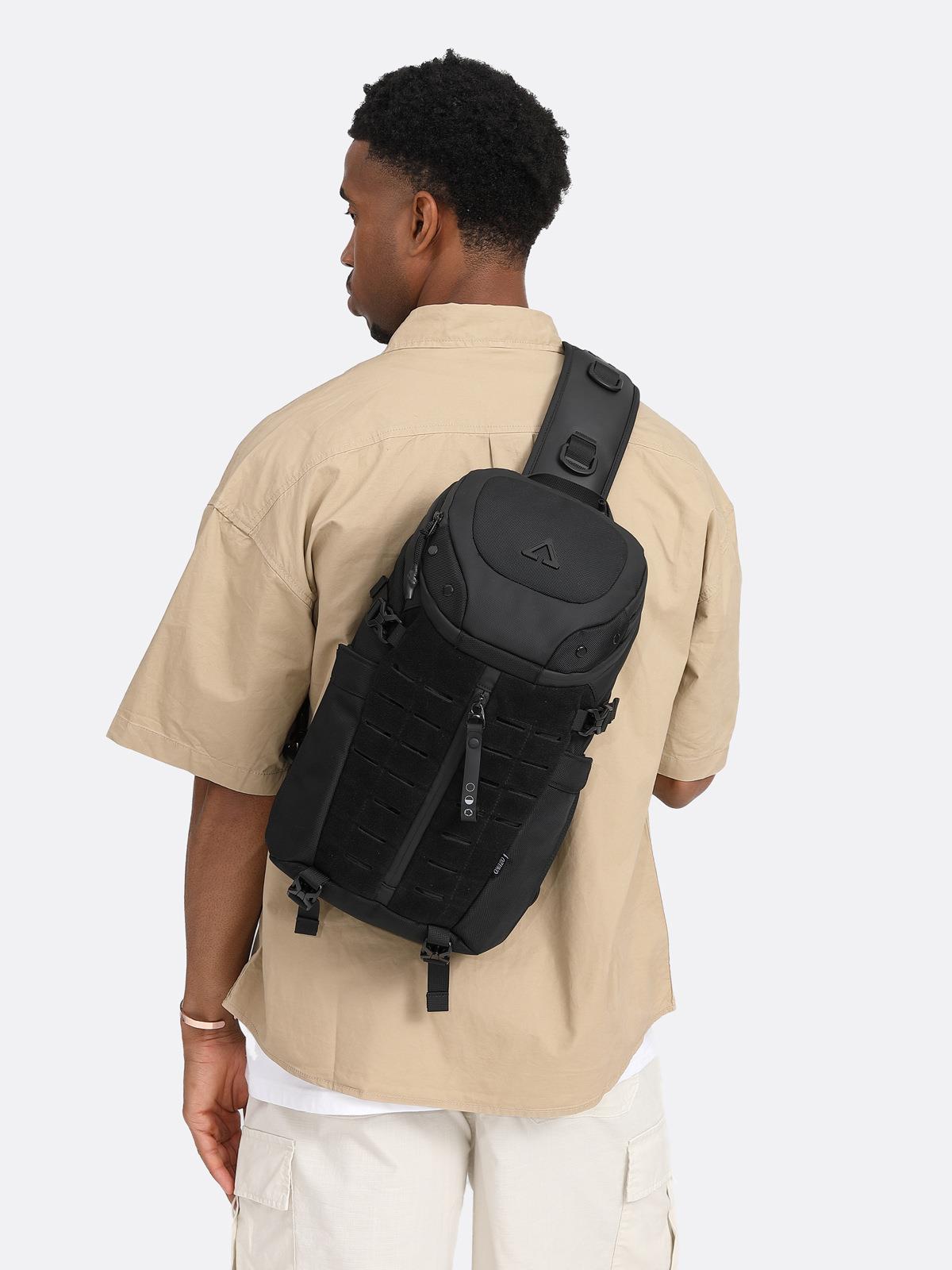 Ozuko 9730 Su Geçirmez Erkek Spor Çapraz Göğüs Çantaları, Erkekler İçin Taktik Askılı Çanta 