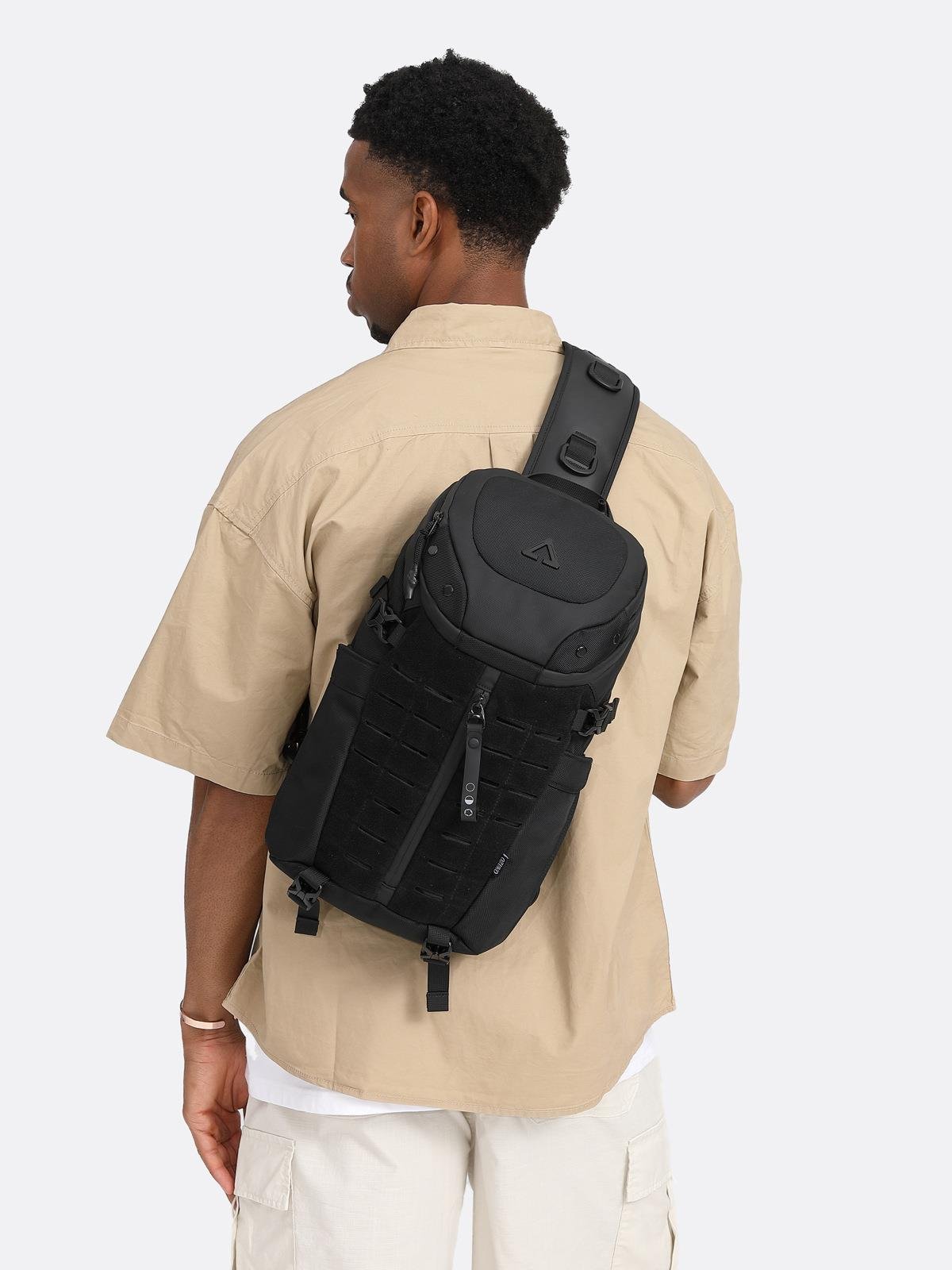 Ozuko 9730 Su Geçirmez Erkek Spor Çapraz Göğüs Çantaları, Erkekler İçin Taktik Askılı Çanta 