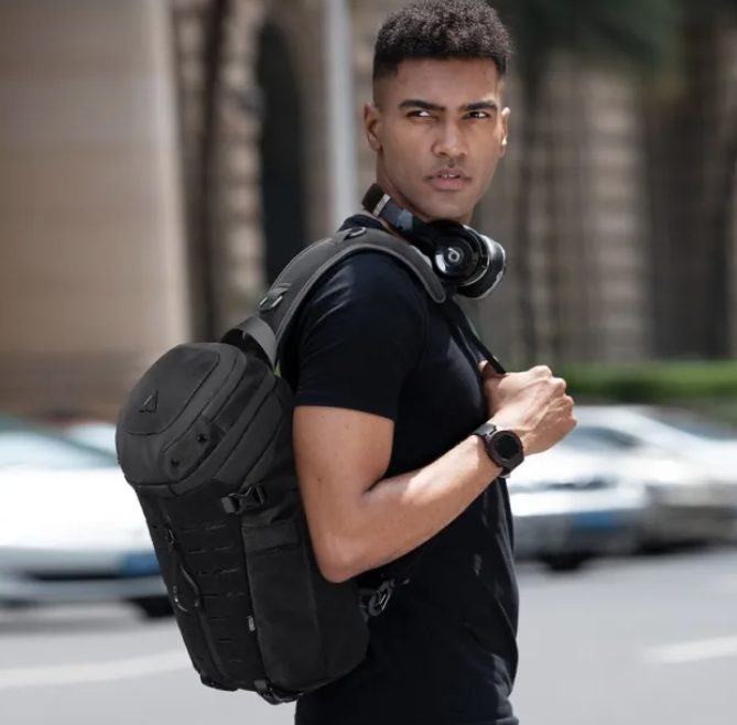 Ozuko 9730 Su Geçirmez Erkek Spor Çapraz Göğüs Çantaları, Erkekler İçin Taktik Askılı Çanta 