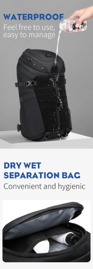 Ozuko 9730 Su Geçirmez Erkek Spor Çapraz Göğüs Çantaları, Erkekler İçin Taktik Askılı Çanta 