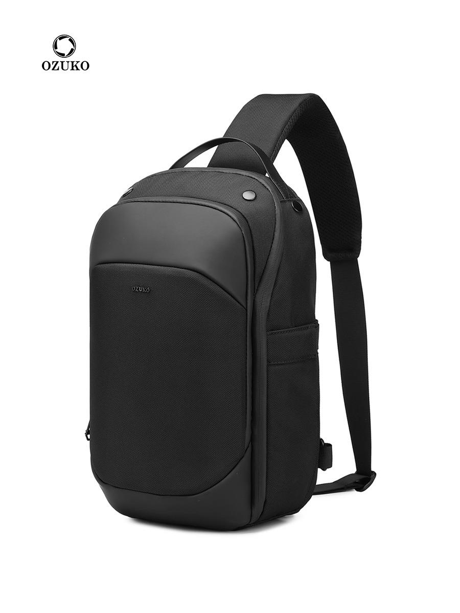 Ozuko Büyük Kapasiteli Su Geçirmez Erkek Göğüs, Crossbody Omuz Çantası 