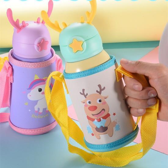 Ruicheng Paslanmaz Çelik Taşınabilir Yalıtımlı Çocuk Suluk 500 Ml