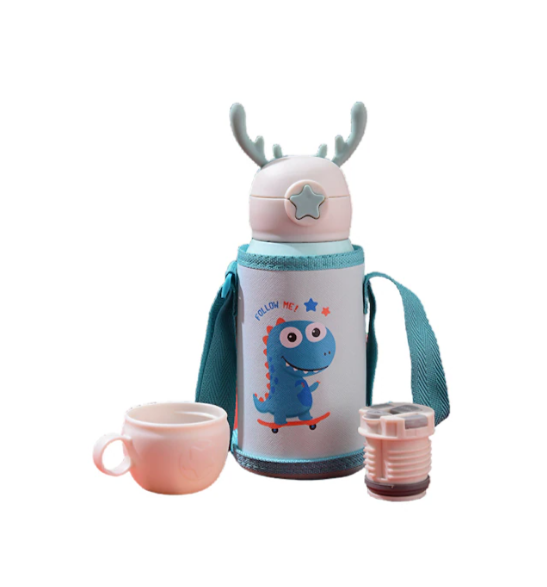 Ruicheng Paslanmaz Çelik Taşınabilir Yalıtımlı Çocuk Suluk 500 Ml