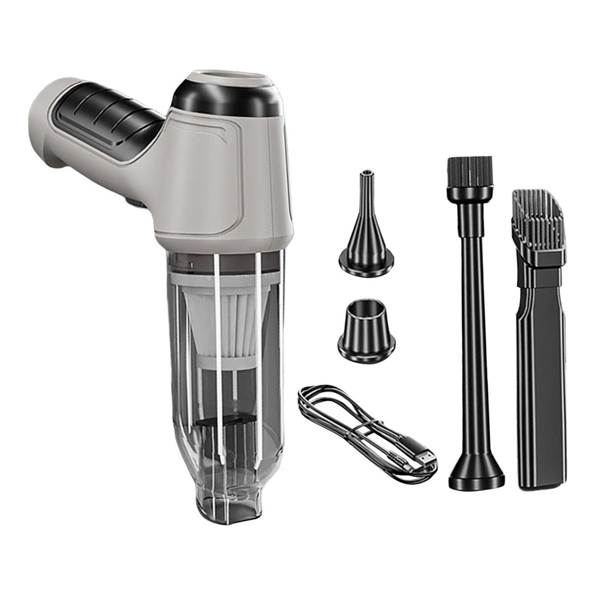 Plaza El Tipi Araba Elektrikli Süpürge Araba Panoları Için Nozullarla Ev Ofis Gri