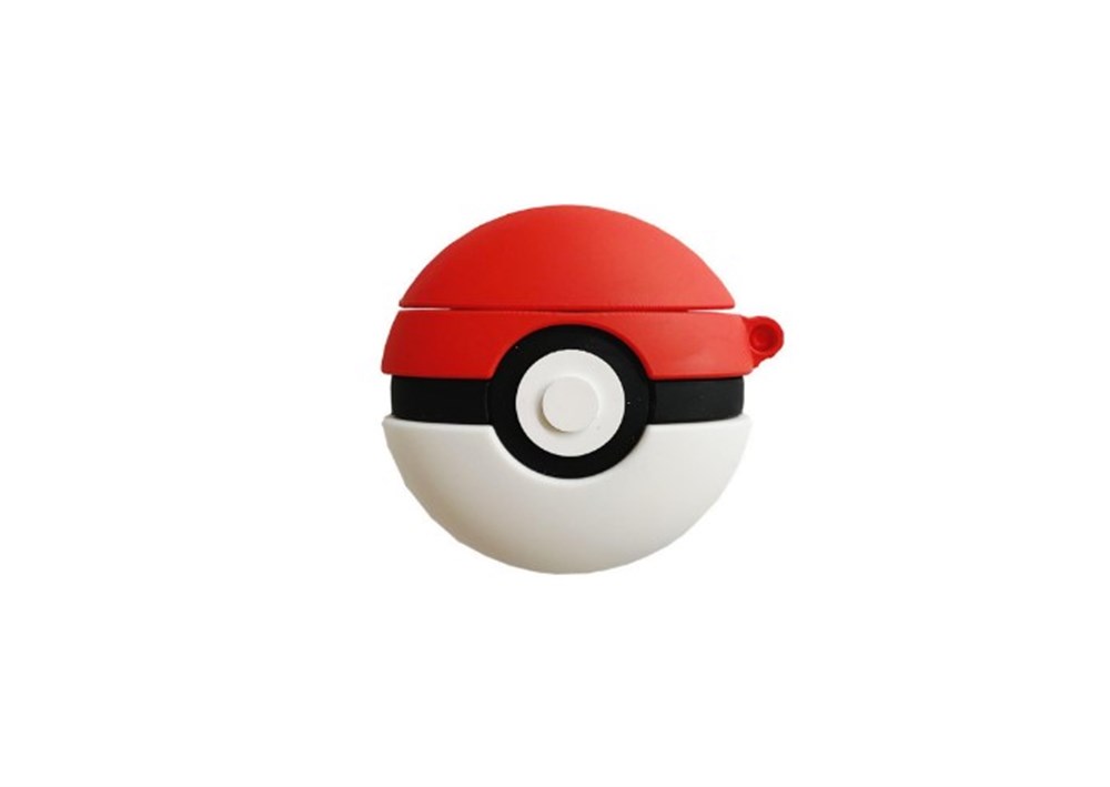 Pokeball Model Tasarımlı AirPods Silikon Koruyucu Kılıf