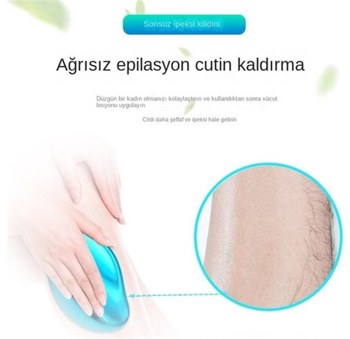 QingYu Ağrısız Tüy Dökücü Epilasyon Aleti - Altın