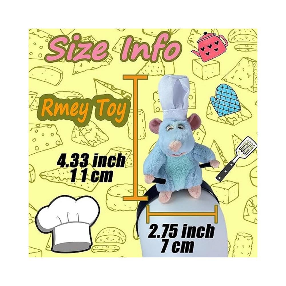 Remy Ratatouille Kafa Bandı Sıçan Peluş Sevimli Firkete Fare Doldurulmuş Hayvan Şapkalar Karikatür Merch Kostüm Sahne Komik Hediyeler Kızlar Için Erkek Cosplay Sahne