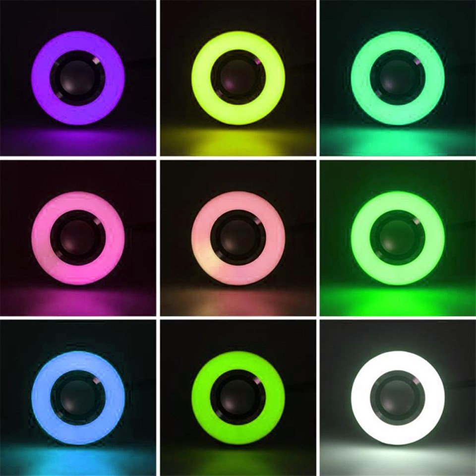 RGB Müzikli Renkli Bluetooth Led Ampül 12W