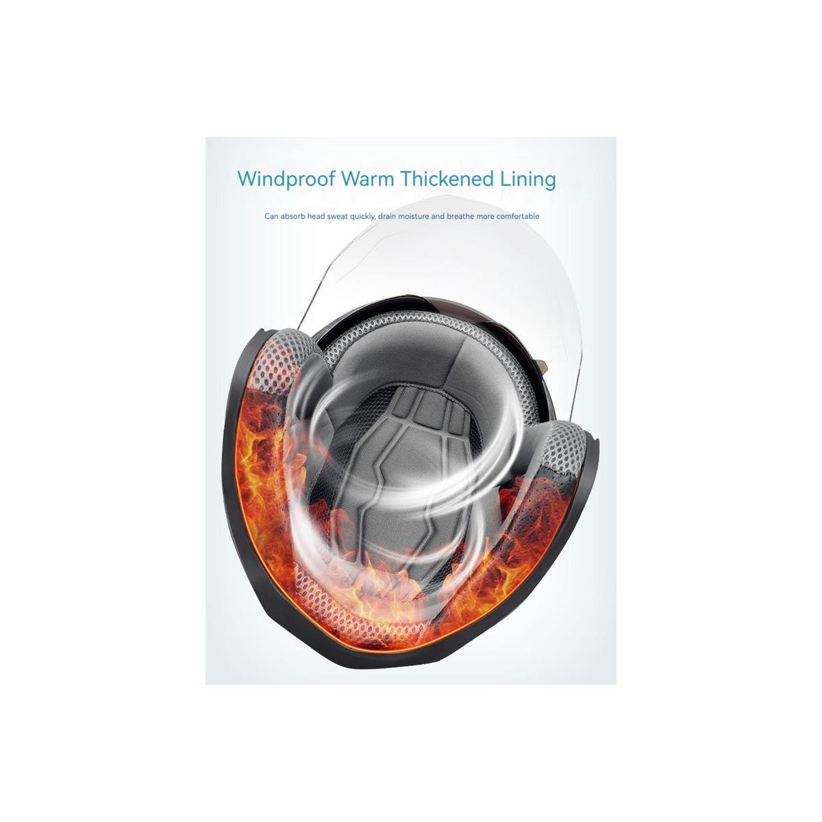 Romantik Balon Güneş Vizörlü Motosiklet Kaskı - Siyah