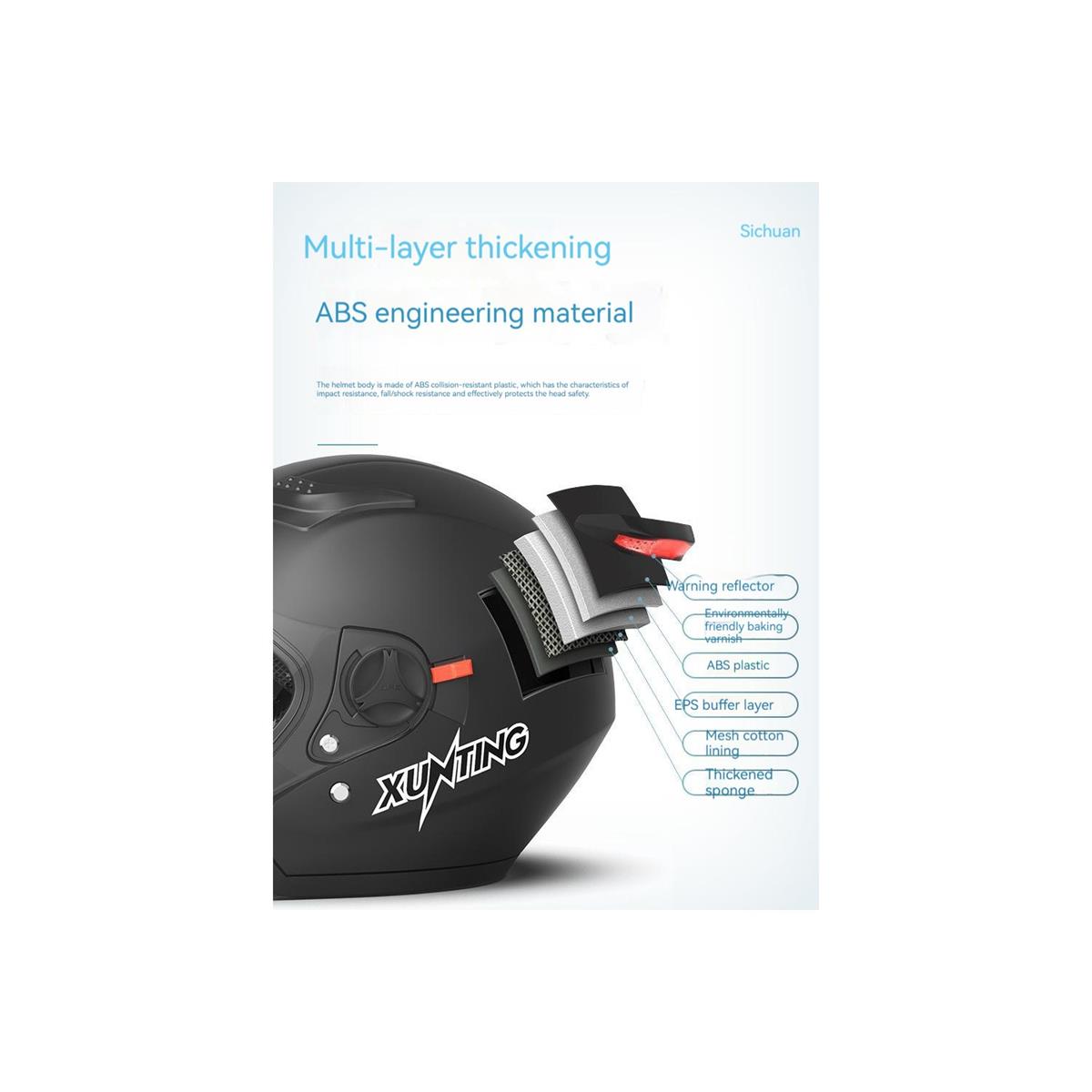 Romantik Balon Güneş Vizörlü Motosiklet Kaskı - Siyah