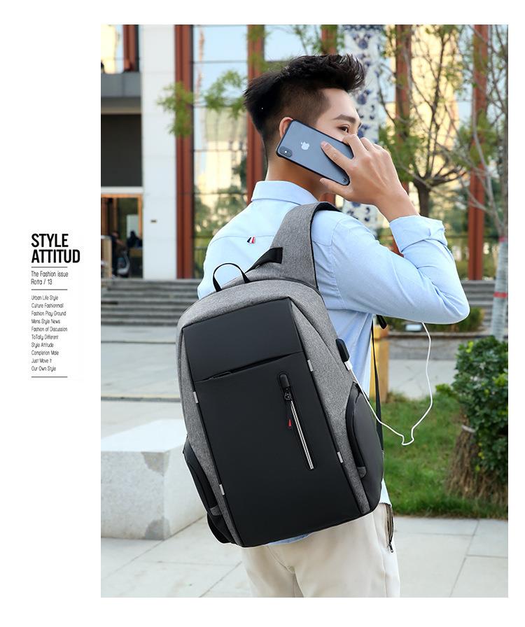 Seyahat Dizüstü Sırt Çantası, İş Dayanıklı Dizüstü Sırt Çantası, Su Geçirmez Büyük Kap Üniversite Okul Erkek Sırt Çantası 51175245