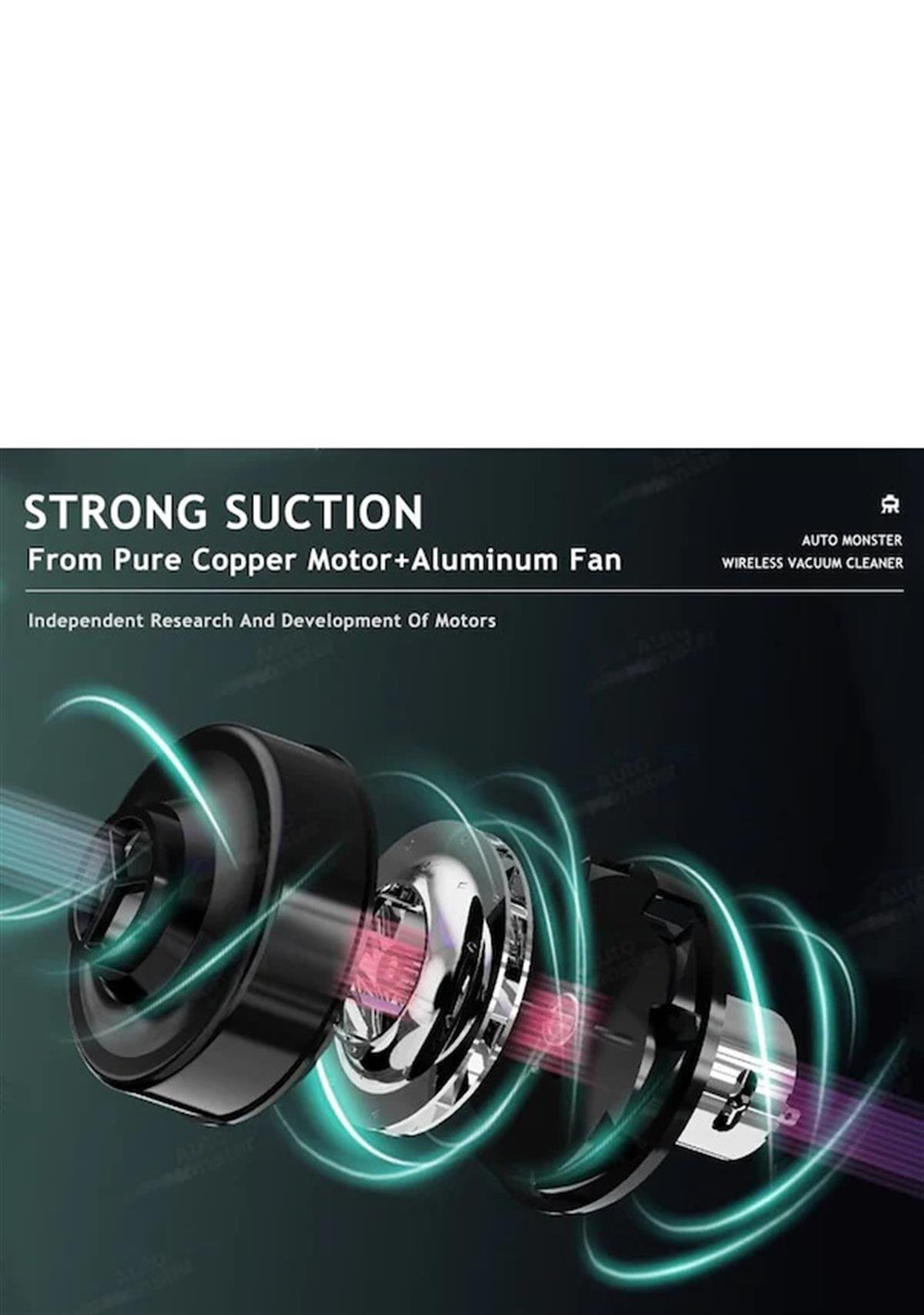 Shanen KM119 Şarjlı Kablosuz Araba Elektrik Süpürgesi