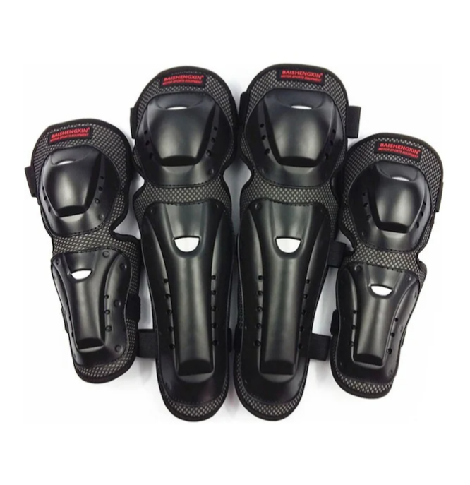 Shenzhen Xin Xin 4 Adet/sn Motosiklet Diz Ve Dirsek Koruyucu Pedler Motokros Pateni Diz Koruyucuları