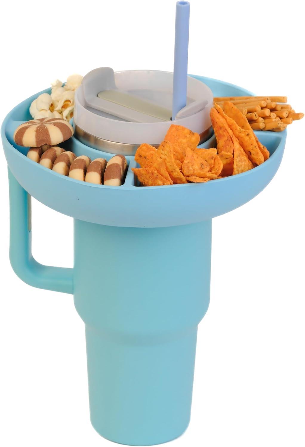 Stanley Cup 40 oz Saplı Atıştırmalık Kasesi, Yeniden Kullanılabilir Silikon Stanley Aksesuar