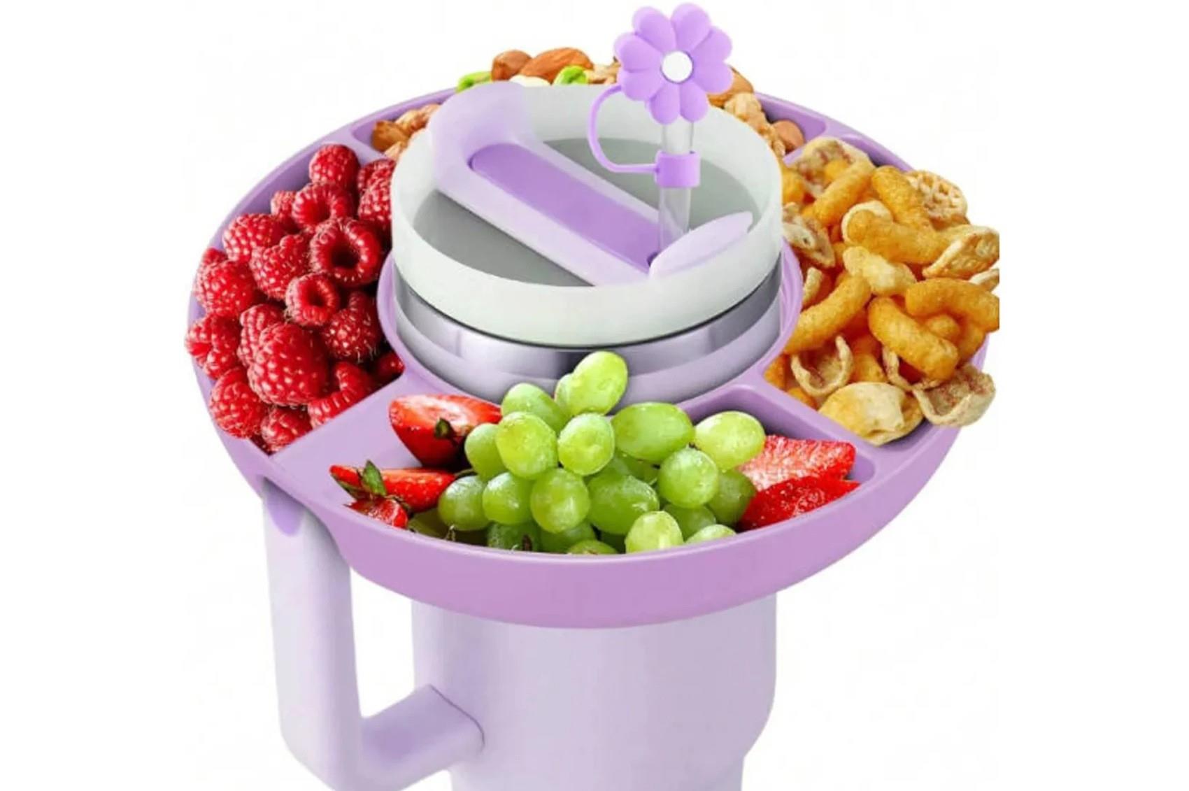 Stanley Cup 40 oz Saplı Atıştırmalık Kasesi, Yeniden Kullanılabilir Silikon Stanley Aksesuar