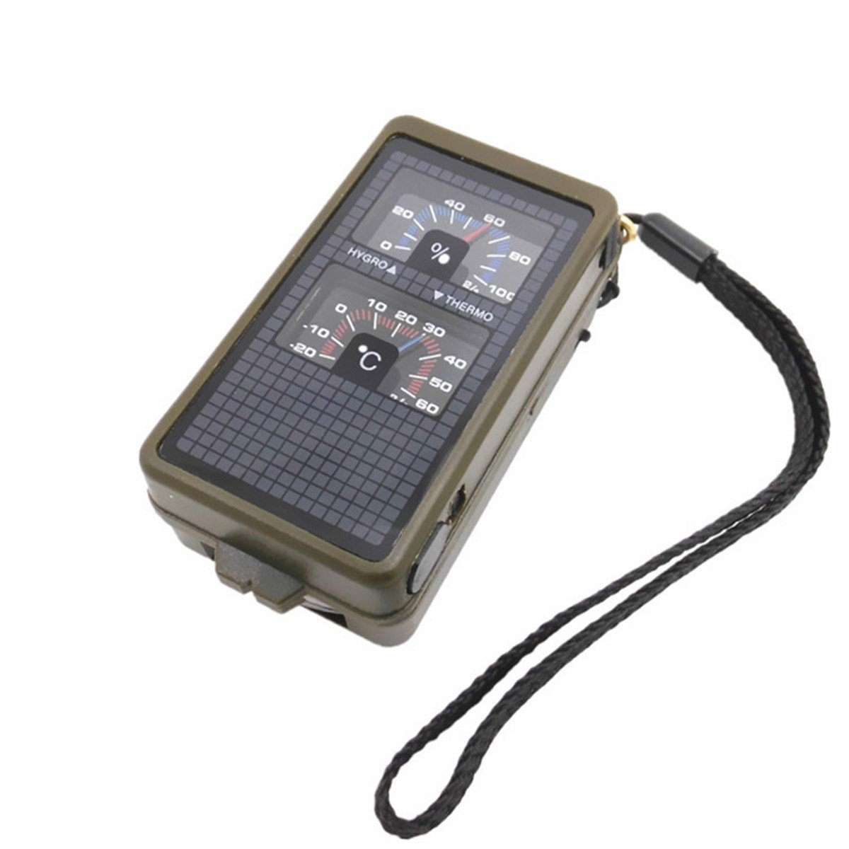 T10 - Işık Termometre Düdüğü ile On Bir Arada Çok Fonksiyonlu Pusula