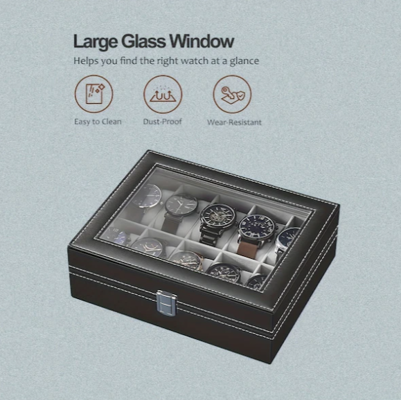 Tcherchi 12 Yuvalı Saat Saklama Kutusu 001