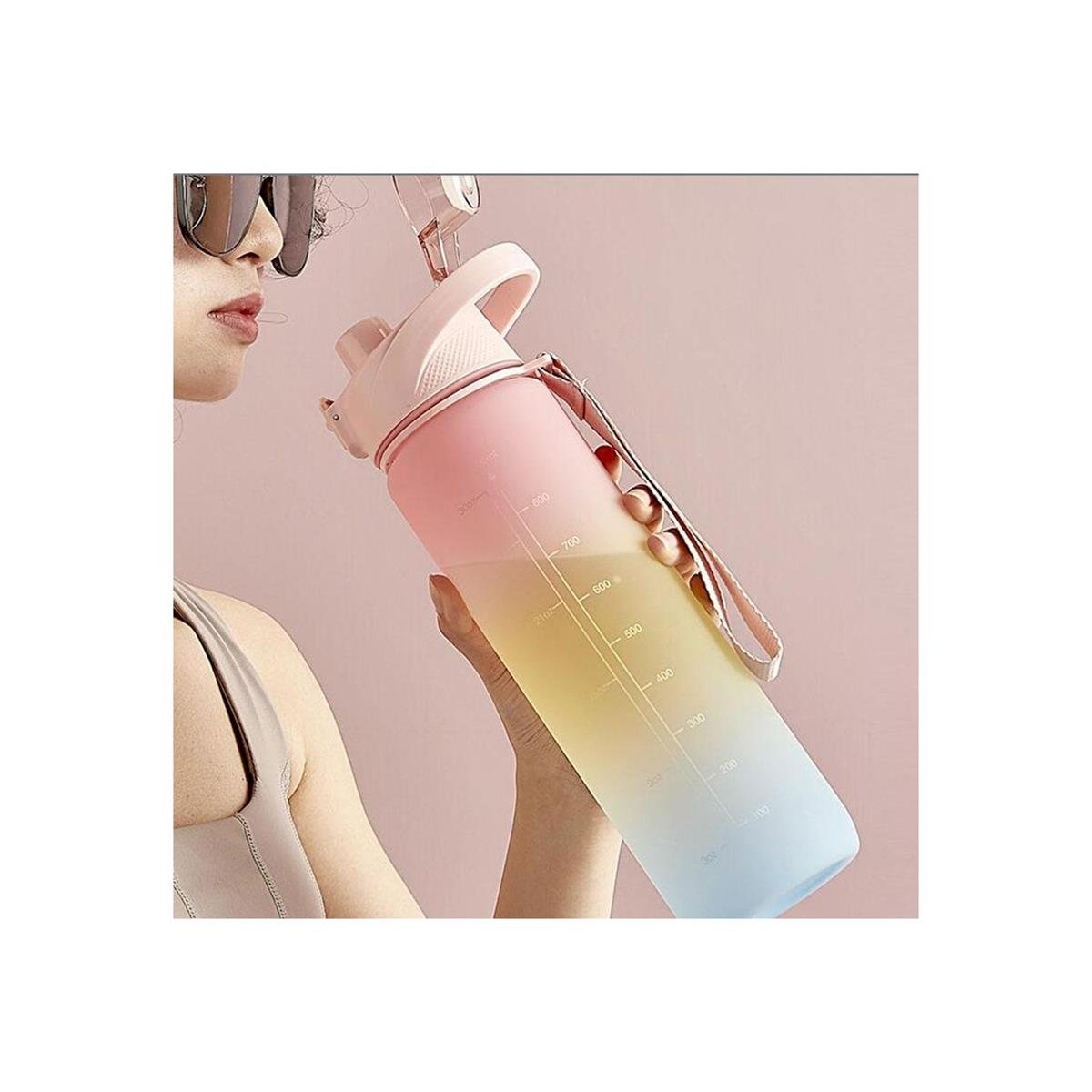 Tcherchi 1L Sızdırmaz Büyük Kapasiteli Sporcu Matarası