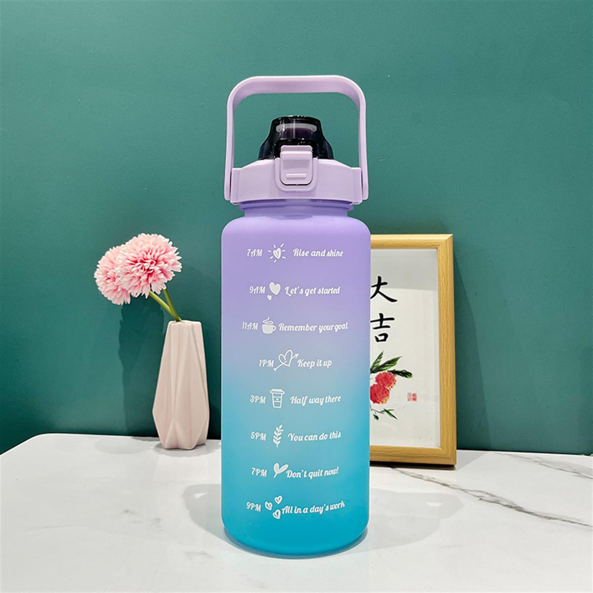 Tcherchi 2000 Ml Büyük Kapasiteli Sızdırmaz Spor Su Şişesi