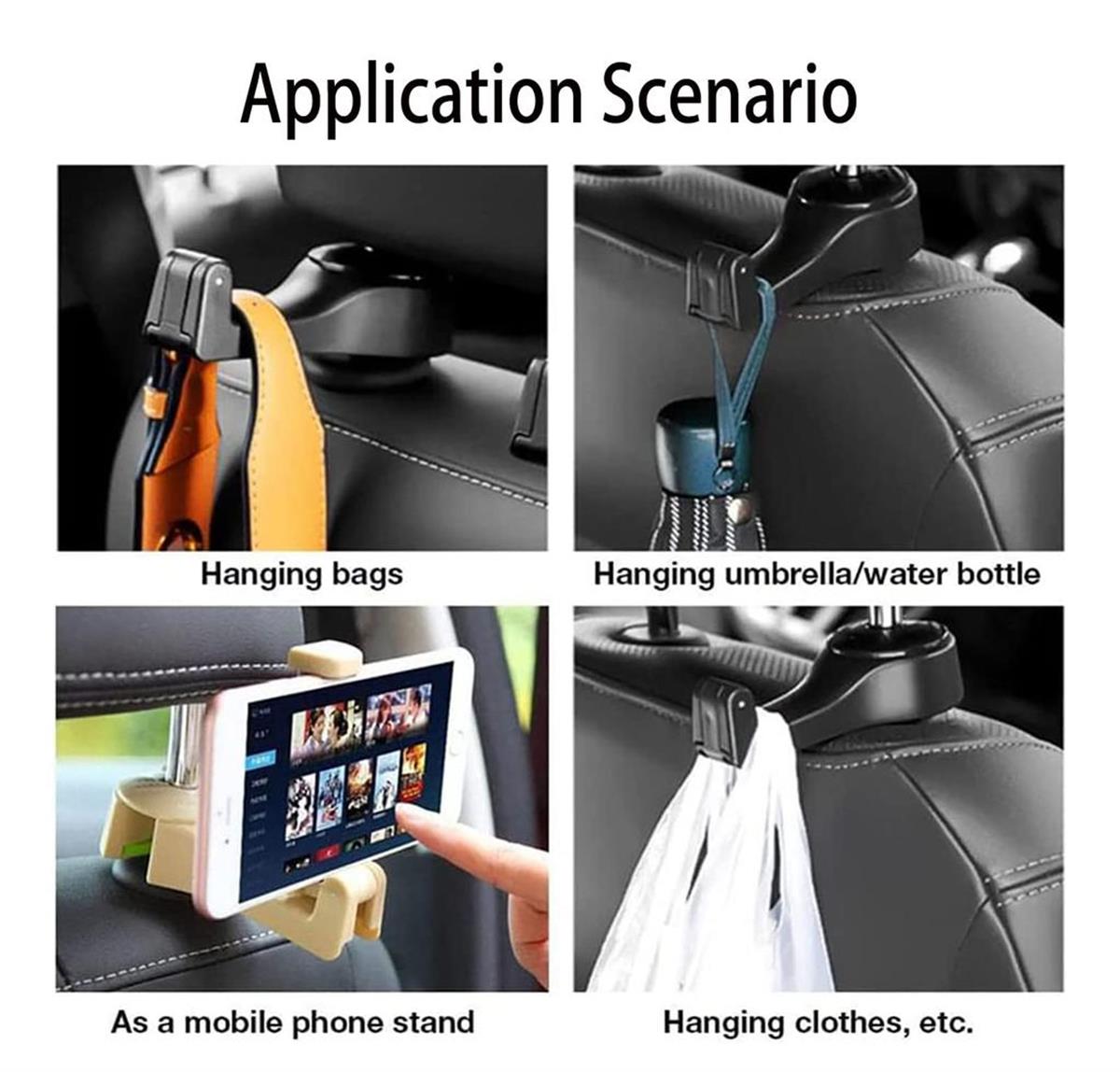 Tcherchi 2'li Araba Koltuk Başlığı Tutamacı