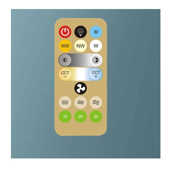 TCHERCHI 360 ° Dönen Tavan Vantilatörü E27 48 W - Beyaz